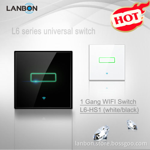 Manufacturer Lanbon Smart Home System, 1/2/3 Gang Smart Switch Free Android/IOS APP Remote Home Automation